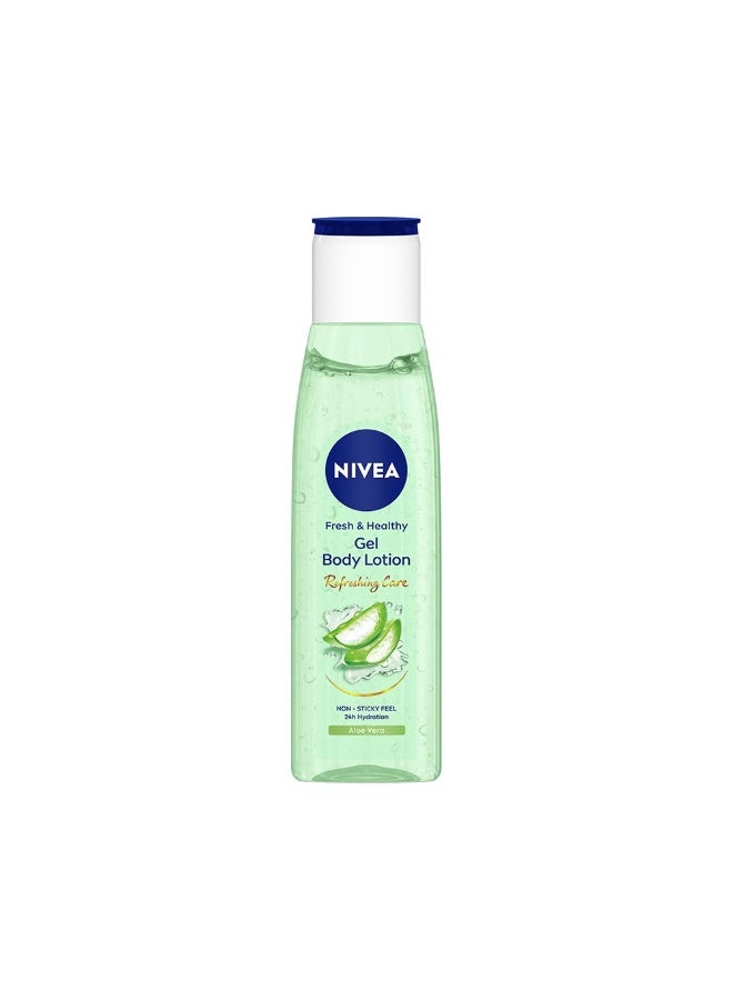NIVEA Gel Body Lotion 75 ml | Aloe Vera | Refreshing Care For 24H Hydration | Non-Sticky | Fast Absorbing for Fresh And Healthy Skin